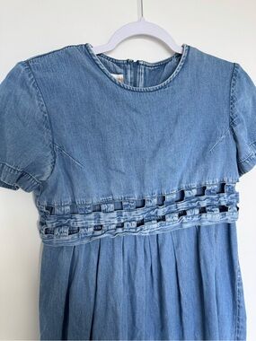 Vintage Coldwater Creek 90s Butter Mom Cottage Core Denim Dress